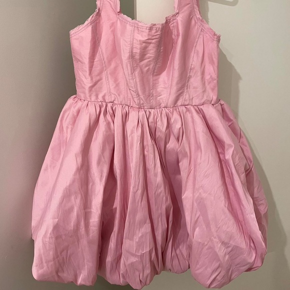 Aje Pink Suzette Bubble Mini Dress - Picture 8 of 13